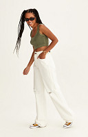 CROPPED REGATA DE RIBANA ESTONADO LISO PREMIUM FEMININO