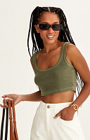 CROPPED REGATA DE RIBANA ESTONADO LISO PREMIUM FEMININO