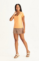 BERMUDA DE MOLETOM ESTONADA LISA PREMIUM FEMININA